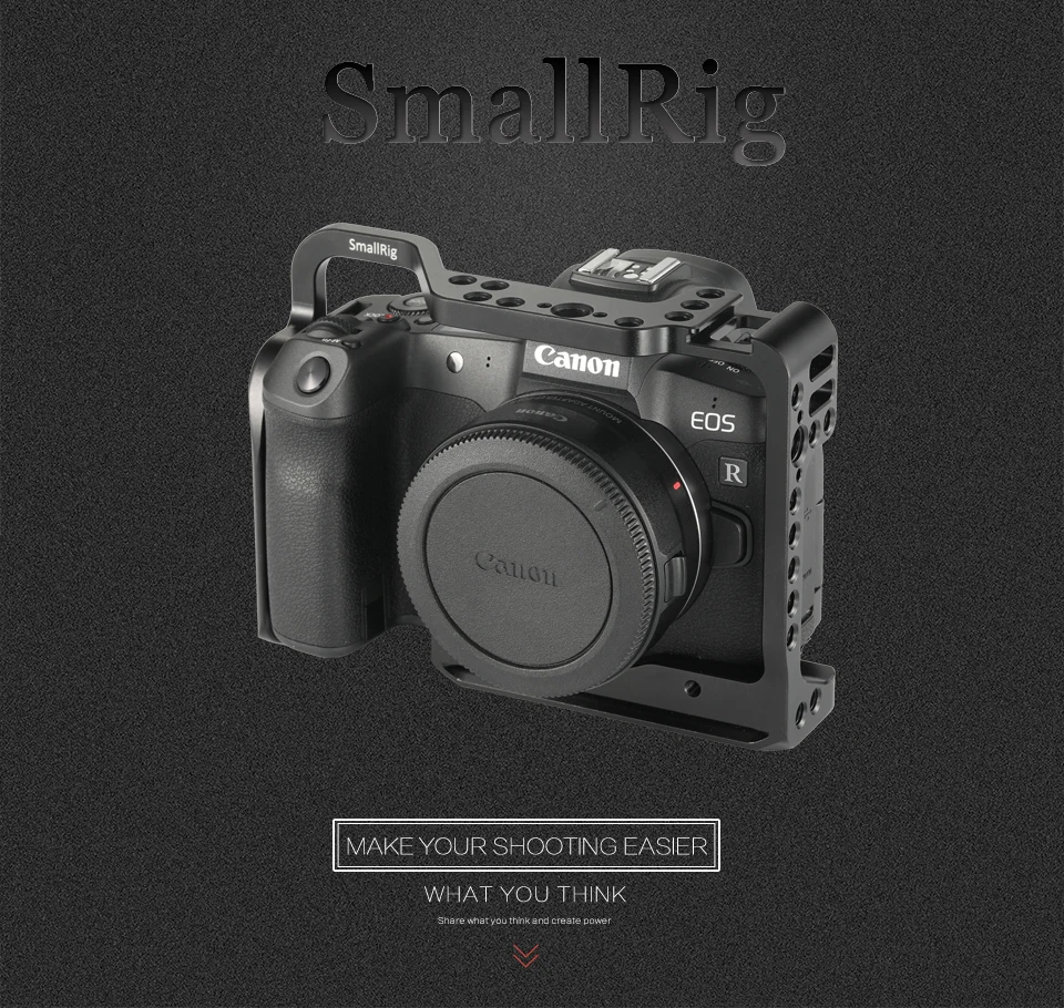 Клетка для камеры SmallRig для Canon EOS R с креплением для холодного башмака с резьбой для микрофона Magic Arm 2251