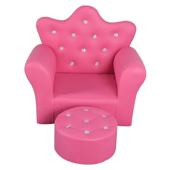 

25% Korean Children's Furniture Chair Quality Crown Combination Sofa with Stool Children Seat Sofa Set 58x40.5x48cm 4 Colors