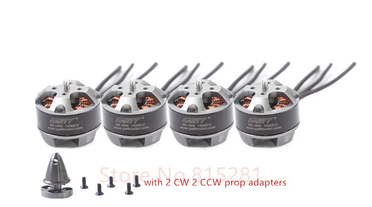4 шт. GH мл 1806 1400KV бесщеточный мотор с пропеллером адаптер для мультикоптера QAV 180 210
