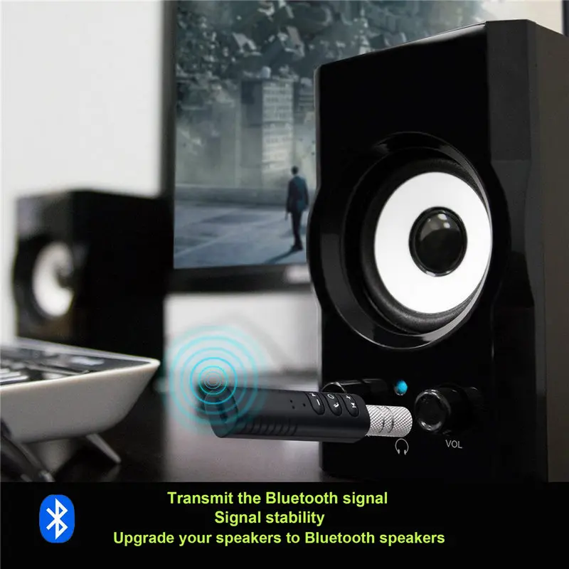 1pc Wireless Bluetooth 4.1 Receiver Professional Handsfree Car Bluetooth Receiver AUX Music Stereo Audio Adapter Mayitr