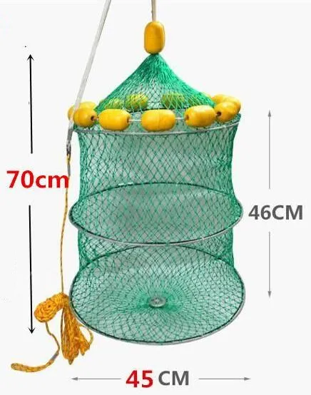 Finefish Складная с плавающим шариком металлическая рама нейлоновая сетка краб для