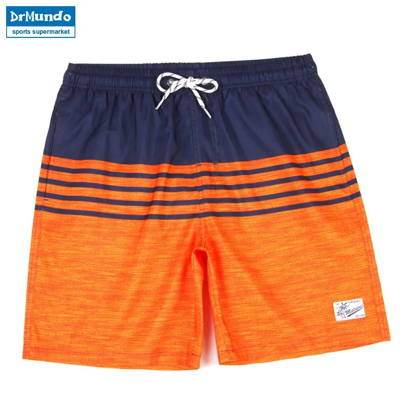 Summer mens Boardshorts Striped patterns beach shorts Liner men