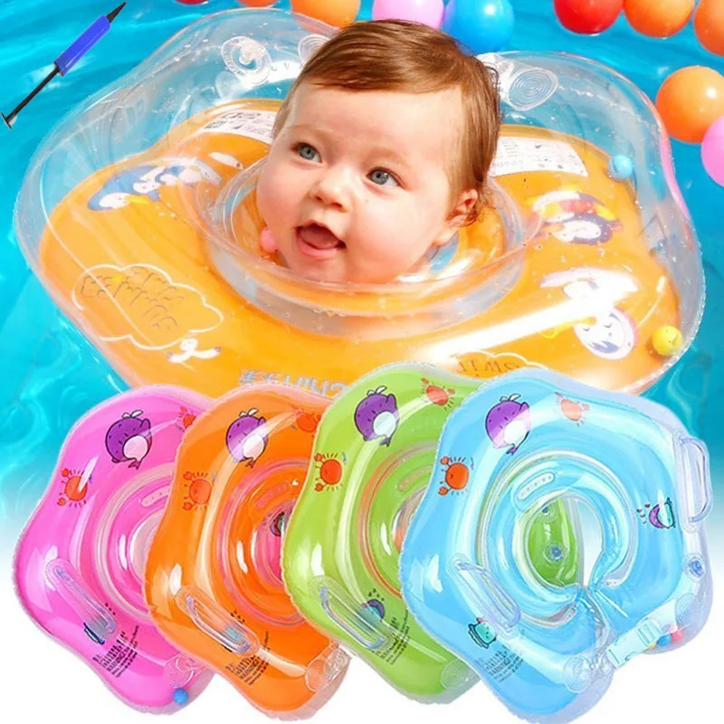 Swimming Pool Baby Ring Neck Float For Kids Home Thick Life Buoy Smart Trainer Zwembad Inflatable Piscina Bebes Accessories Swimming Pool Baby Ring Neck Float For Kids Home Thick Life Buoy Smart Trainer Zwembad Inflatable Piscina Bebes Accessories