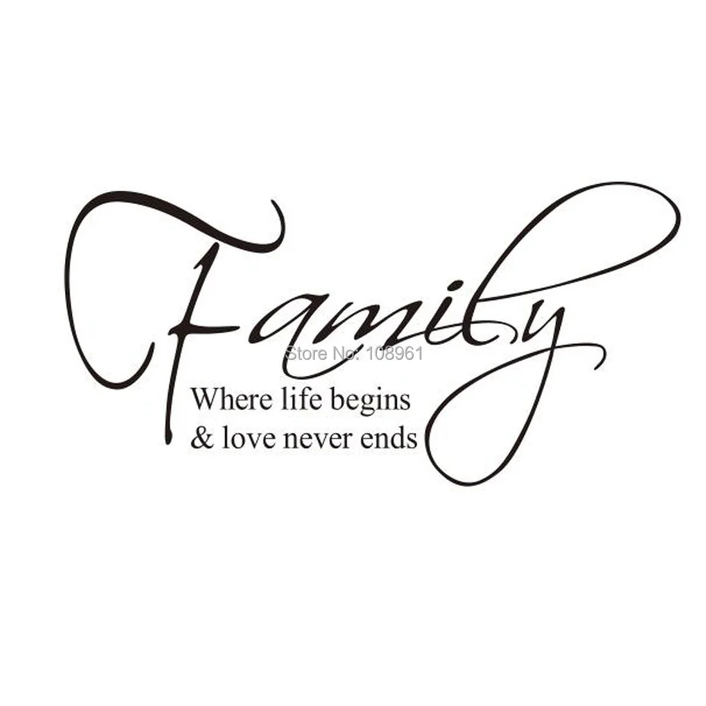 Hot selling familie waar leven begint en liefde nooit