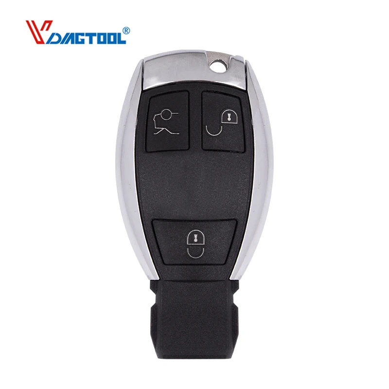 

VDIAGTOOL 3 Buttons Remote Car Key Shell Replacement Key Fob Case For Mercedes Benz year 2000+ NEC&BGA Control DY153