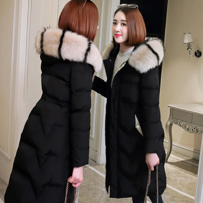 KMETRAM зимняя куртка женская одежда корейская парка женское длинное пальто с большим меховым воротником Женская Куртка парка Casaco Feminino Y3252