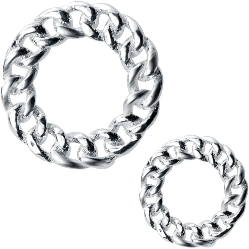 

Modern Hollow Doughnut 925 Sterling Silver Studs Earrings