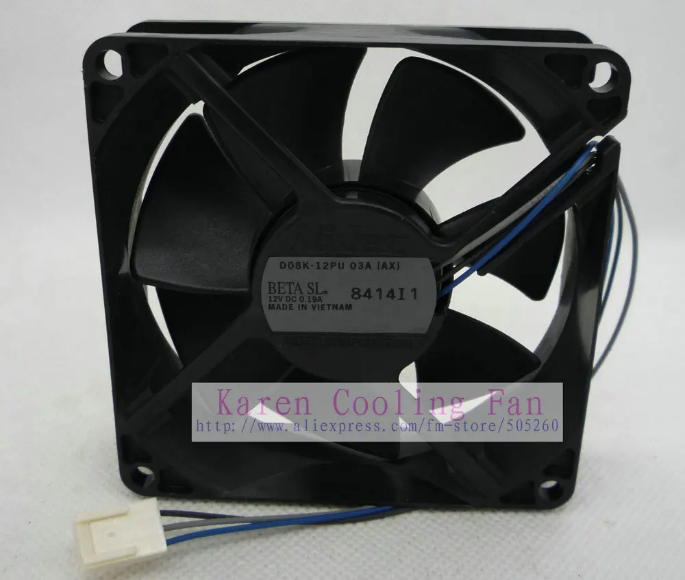 Nikon 8 см Φ 03A (AX)8025 12V 0.19A 10A (AX) охлаждающий вентилятор|cooling fan|fan cooling8025 fan |