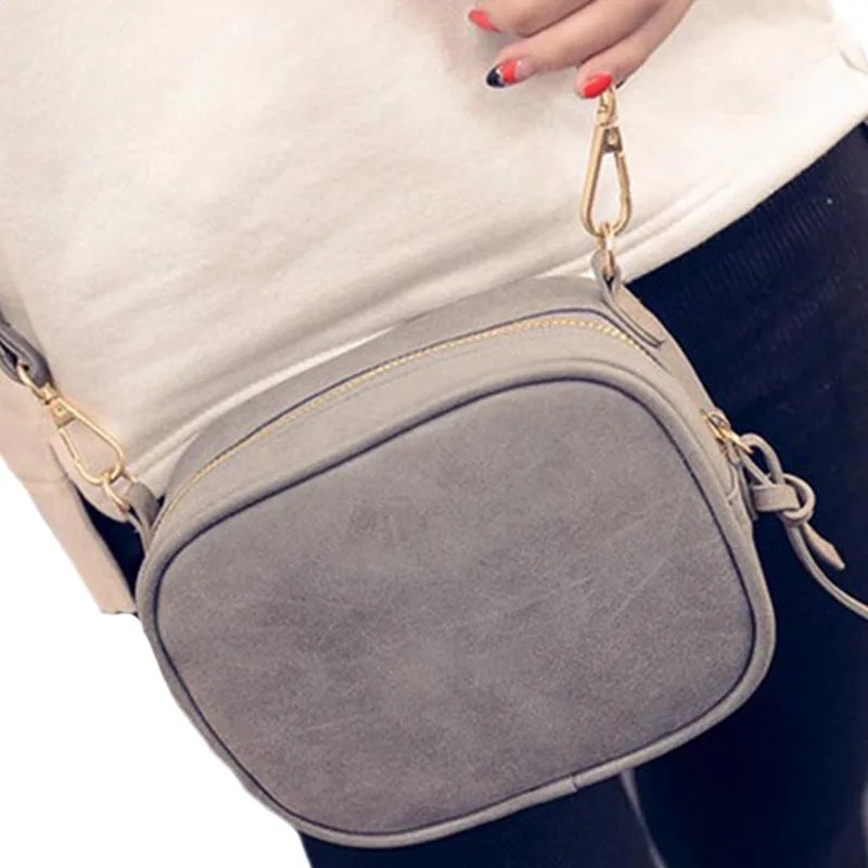  2017 New Women Bag Scrub Brief Vintage Bag Mini Women's Handbag Girls Messenger Bag Female Crossbody Shoulder Bag 