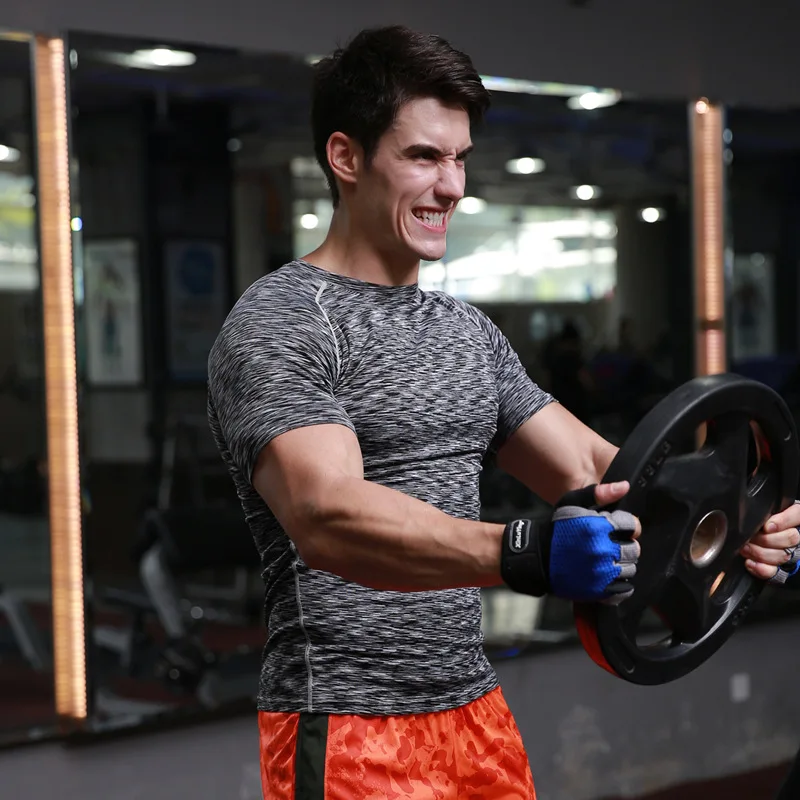 Compression Tights Base Layer Running Fitness Gym Exercise Soccer Basketball Men Sports Clothing Shirt Jersey Sportswear C531