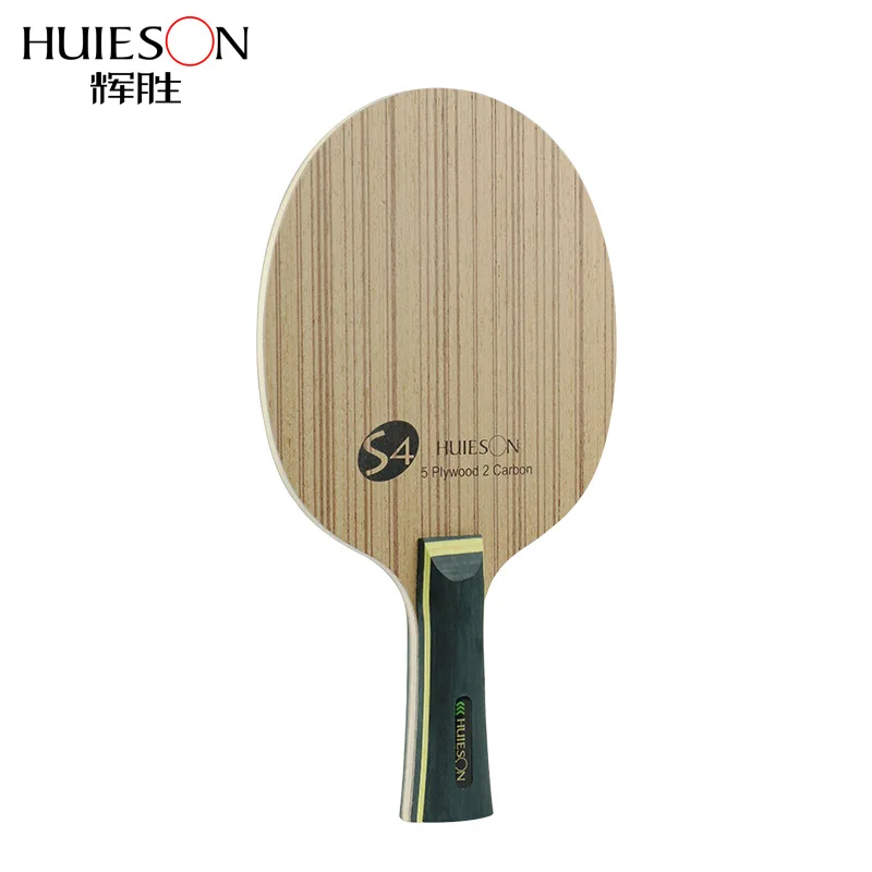 

Huieson Professional Technology 5 Ply Composite Wood 2 Carbon Layer Table Tennis Racket Blade for LoopKilling Players S4