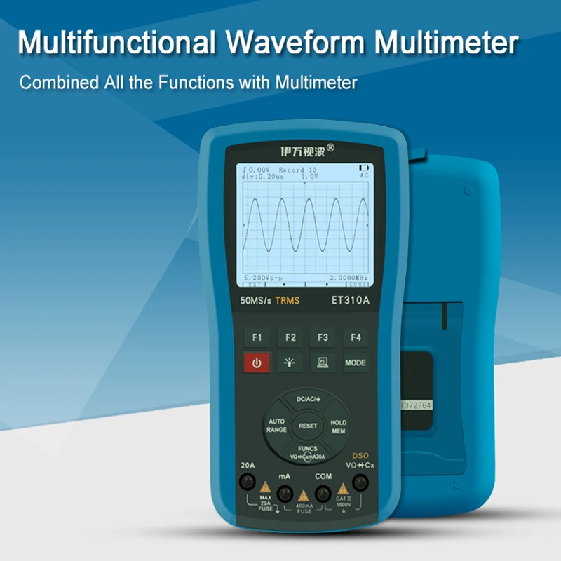 ET310A 2 в 1 осциллографы мультиметры 80 мс/с DSO цифровой