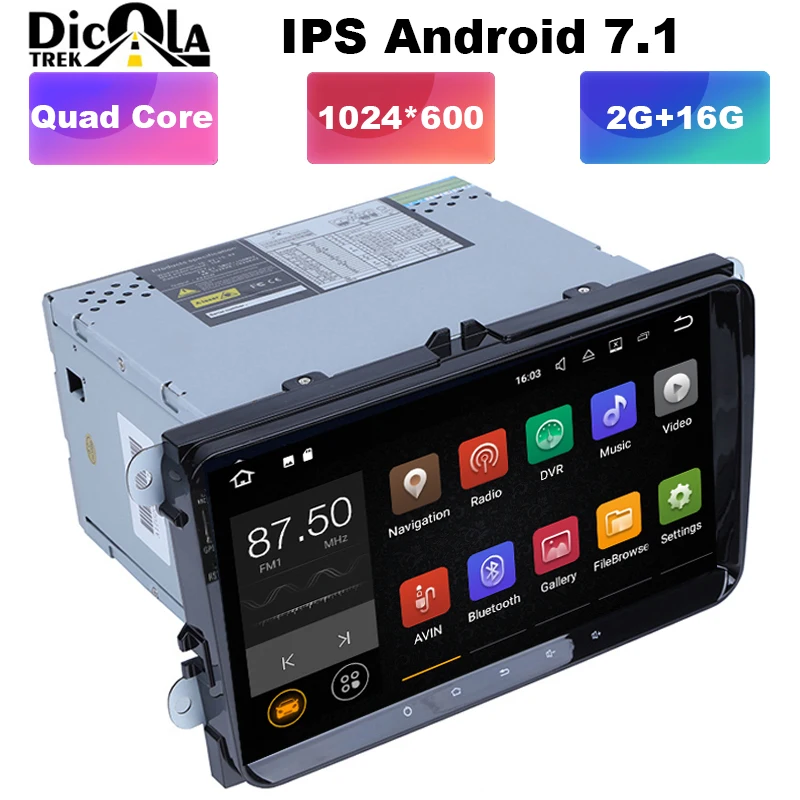 

9" IPS Android 7.1 Car DVD GPS Navigation for VW Volkswagen SKODA GOLF 5 Golf 6 POLO PASSAT B5 B6 JETTA TIGUAN dvd player BT RDS