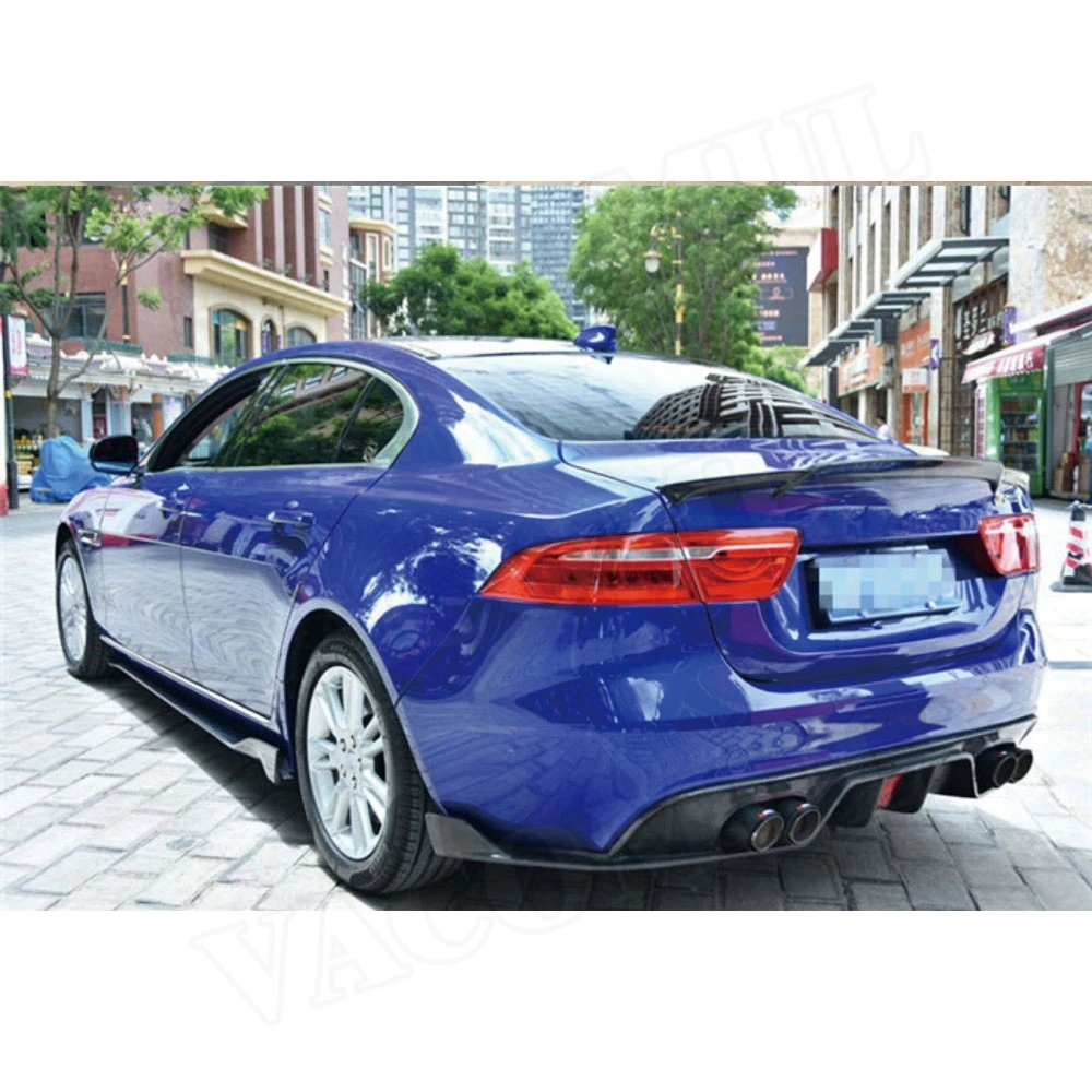 Диффузор для заднего спойлера из углеродного волокна подходит Jaguar XE 2015 2016 2017 2018 с