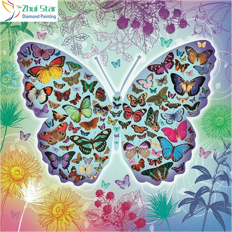 Bordado-lleno-de-diamantes-mariposa-de-la-flor-diy-diamante-punto-de-cruz-pintura-diamante-mosaico 