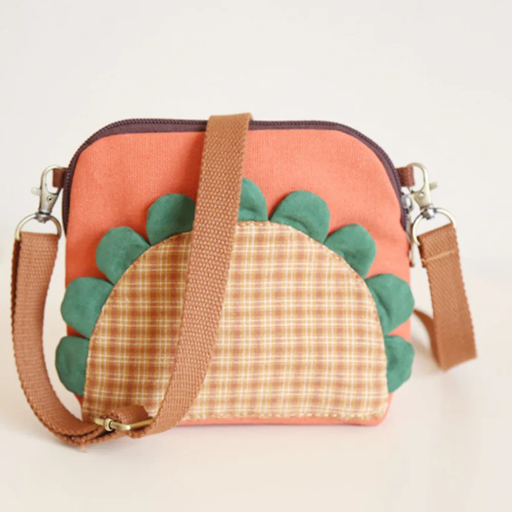 Женская мини-сумка на плечо для девочек, милая Трехцветная тканевая сумка с мультипликационным принтом, женская сумка через плечо, Женская сумочка, кошелек
