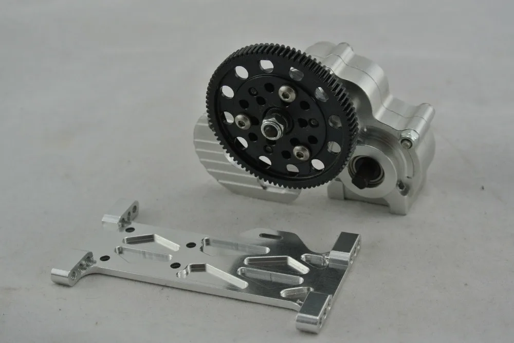 RC Billet Machined Main Gearbox w/ Metal Gears Transmission for Axial