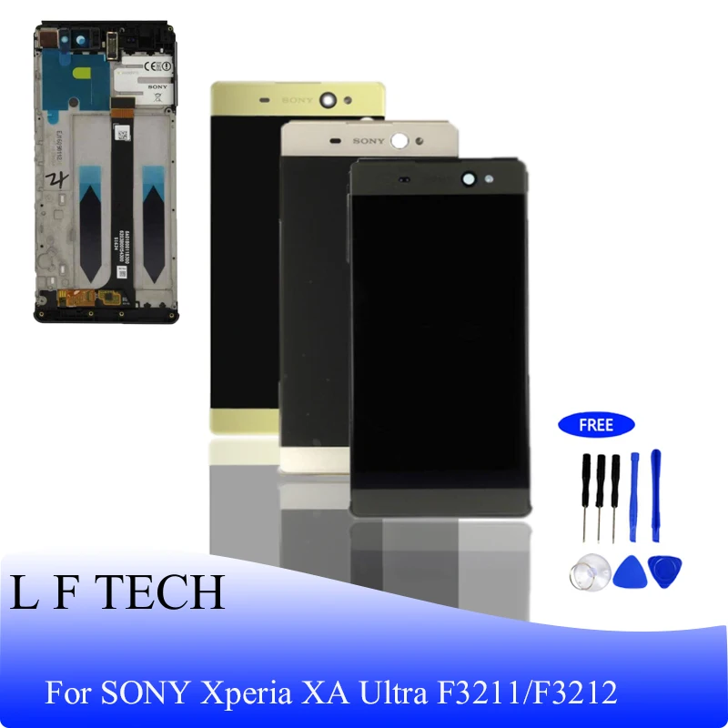 ЖК дисплей для SONY Xperia C6 XA F3211 F3212 6 0 &quotоригинальный экран в сборе и сенсорная