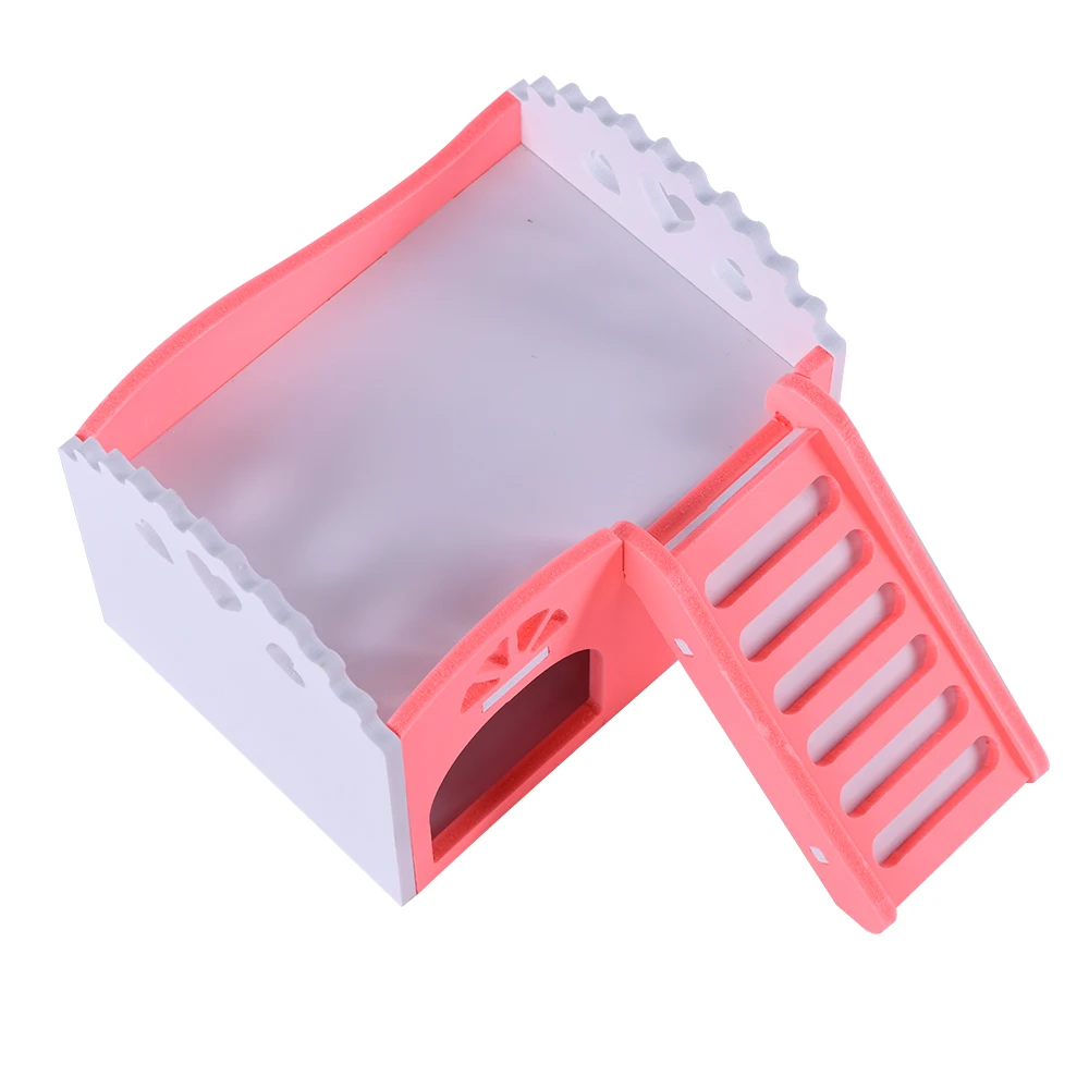 pet house for chinchillas cage for rats Guinea pig cavies carrier accessories for hamster hammock rat small animals supplies rabbit hutch cage hamster pink (7)