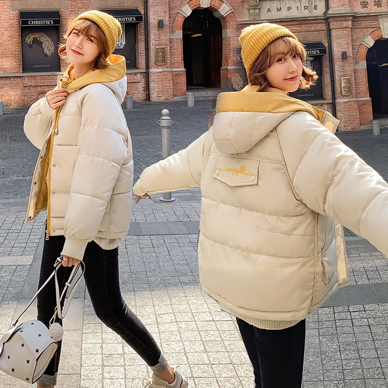 

New 2019 High Quality Winter Jacket Women Plus Size Winter Coat Hooded Warm Cotton Padded Long Parkas For Women