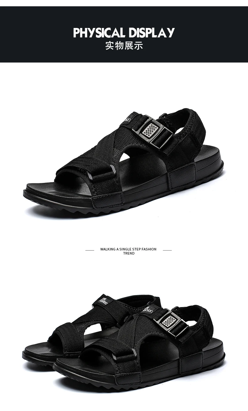 Мужские пляжные сандалии 2019 летние сандалии-гладиаторы Для мужчин Уличная обувь в римском стиле мужская повседневная обувь Вьетнамки