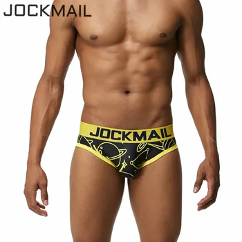 

JOCKMAIL Brand Mens Underwear Briefs UFO print sexy Gay panties calzoncillos hombre slips Men Bikini Brief cuecas Gay Underwear
