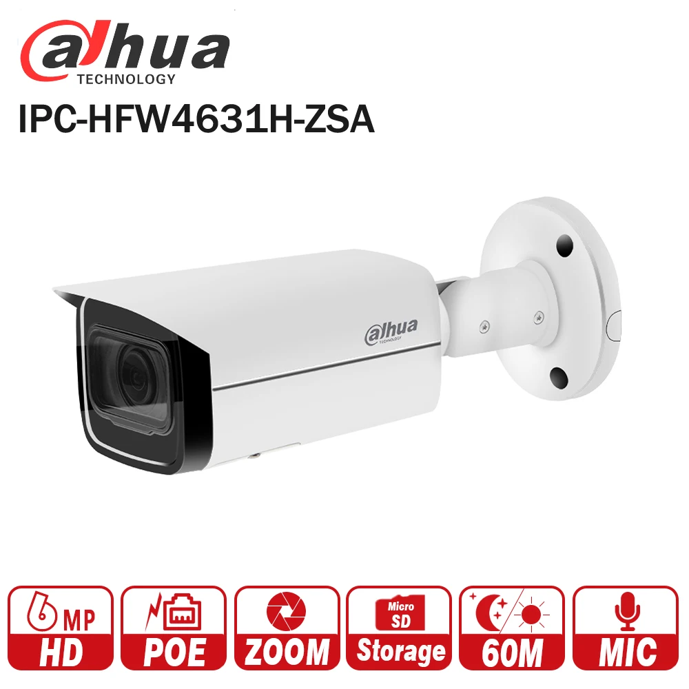 Dahua 6MP IP Camera IPC-HFW4631H-ZSA Upgrade version of IPC-HFW4431R-Z