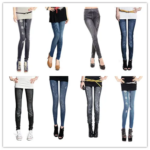 Women Comfortable Skinny Pants Denim Leggings Fashion Women Sexy Stretchy Slim Jeans Skinny Leggings