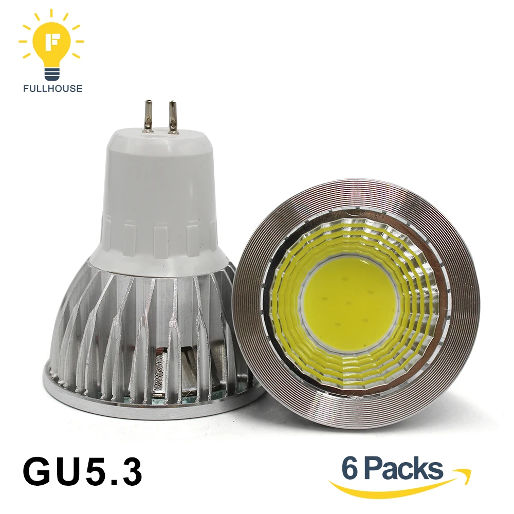

6pcs/lot High Power Lampada LED spotlight GU5.3 led bulbs Dimmable 9W 12W 15w Led Lamp light GU 5.3 AC110V 220V