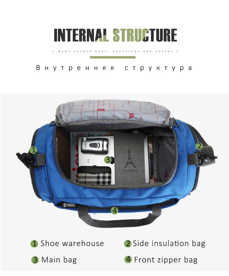 Scione багажные дорожные сумки, многофункциональные тренировочные сумки, панельные багажные сумки для спортзала, выходные сумки через плечо, чемодан для хранения обуви