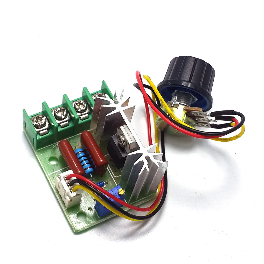 

AC motor speed controller 2000W thyristor governor, motor 220V, high power, voltage regulating dimming thermostat module