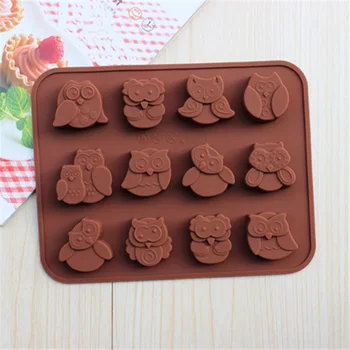 

OWL Type Silicone Cake Chocolate Mold Jelly Mold Cake Moulds Bakeware D559