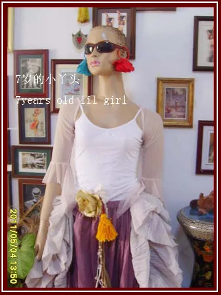 

Transparent thin belly dance shrug chest flare Blouse Top CT01-06