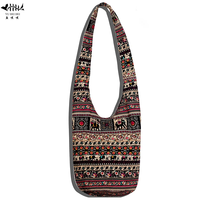 Unique Sling Hippie Crossbody Bag Shoulder Bags Women Cotton Canvas