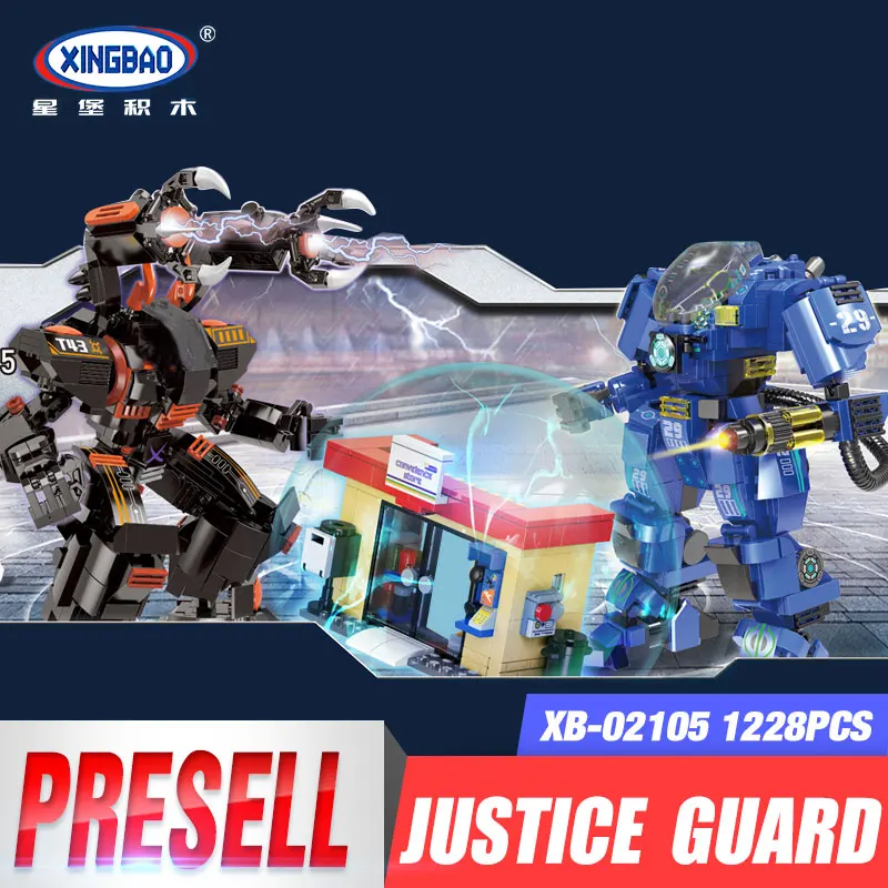 

XingBao 02105 New Kids Toys City Series The Mech Battle Set Model Building Blocks Bricks Toys For Kids Birthday Christmas Gifts