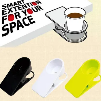 

Ellenmar Drinking Cup Holder Clip Home Office Table Desk Side Huge Clip Water Drink Beverage Soda Coffee Mug Holder