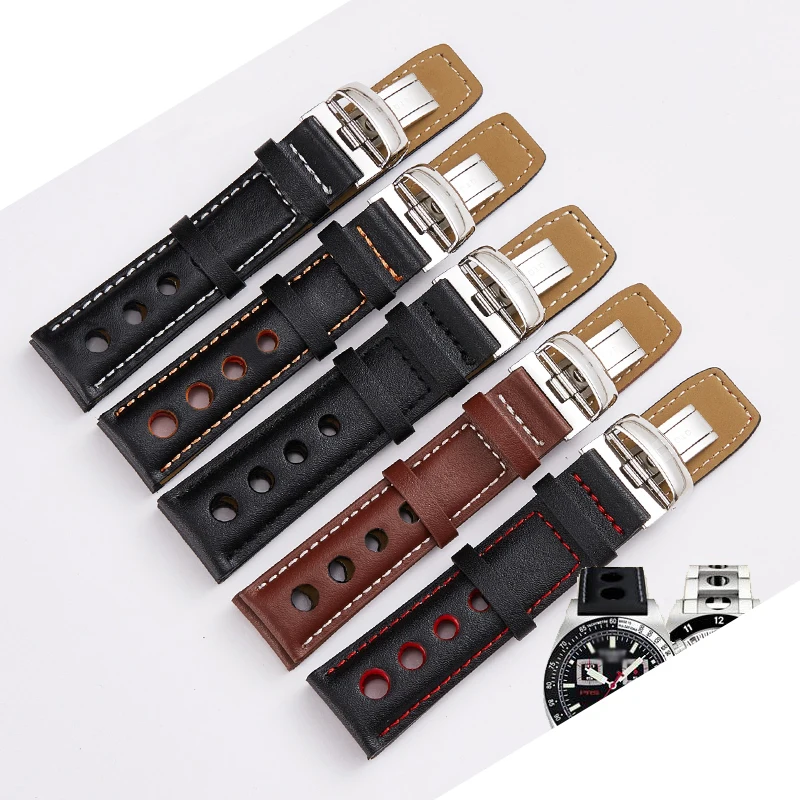 Ремешок кожаный для часов Tissot Sports Racing Series PRS516 1853 T91 20 мм|Ремешки часов| |