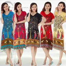 Сексуальный китайский женский халат, 5 цветов, хлопок, искусственный шелк, ночная рубашка, денежная корова, Длинные пижамы, дерево, цветок, халат, костюм, красный/синий