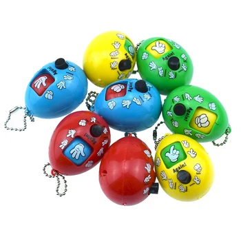 

Kids Cute Mini Plastic Stone Scissors Cloth Guessing Change the Face Toy Twisted Egg Cupule Action Finger Toys for Children Gift