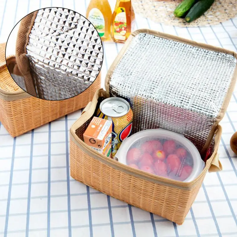 Портативный охладитель сумки для обеда изолированный Ланч-бокс посылка сумка для пикника Материал для хранения контейнер для еды для пикника