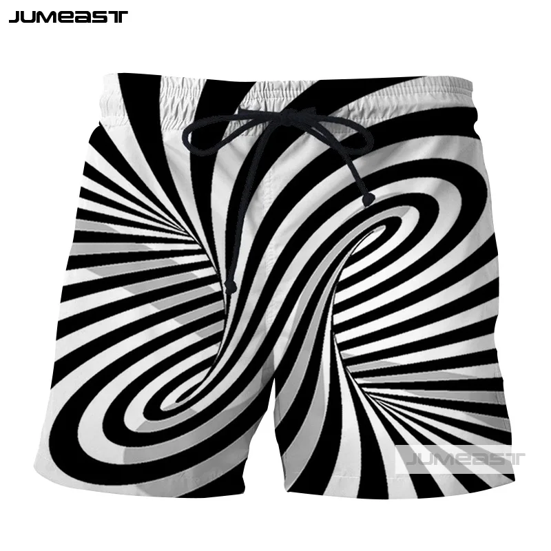 Jumeast, новинка, рисунок зебры, 3D принт, гипнотический головокружение, дизайнерские Короткие штаны для мужчин/женщин, свободные, размер, короткие, новинка, бордшорты