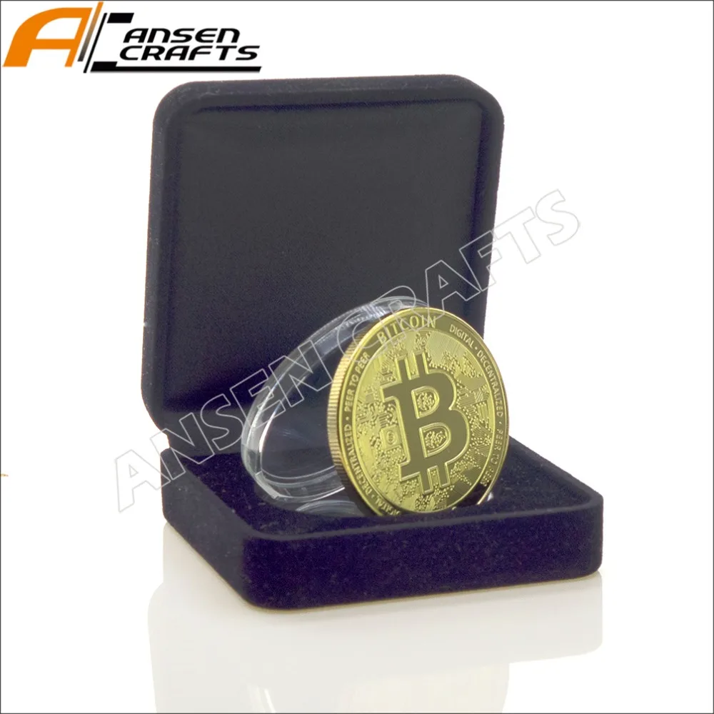 

Bitcoin Coin In Collector's Edition Case With high quite Velvet box