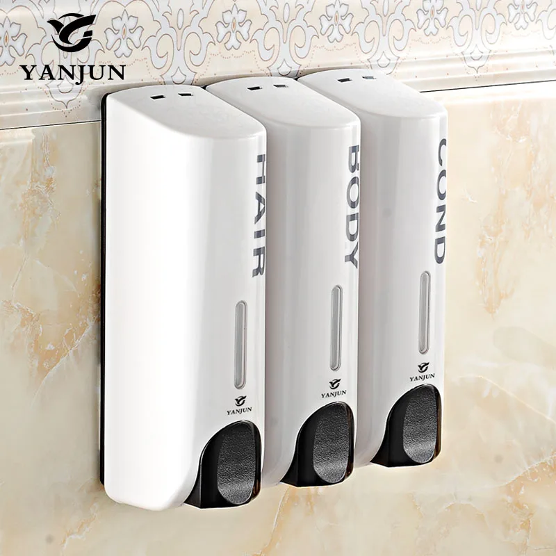 Yanjun Manual Hand Three Head Liquid Soap Dispensers Shower Shampoo