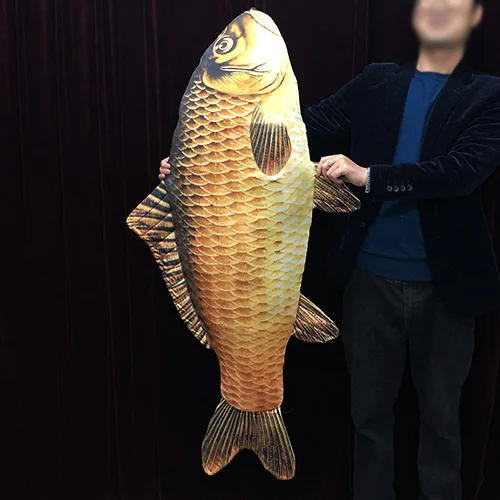 54cm New Appearing Fish Magic Tricks Close Up Magic Fish Appearing From Bag 