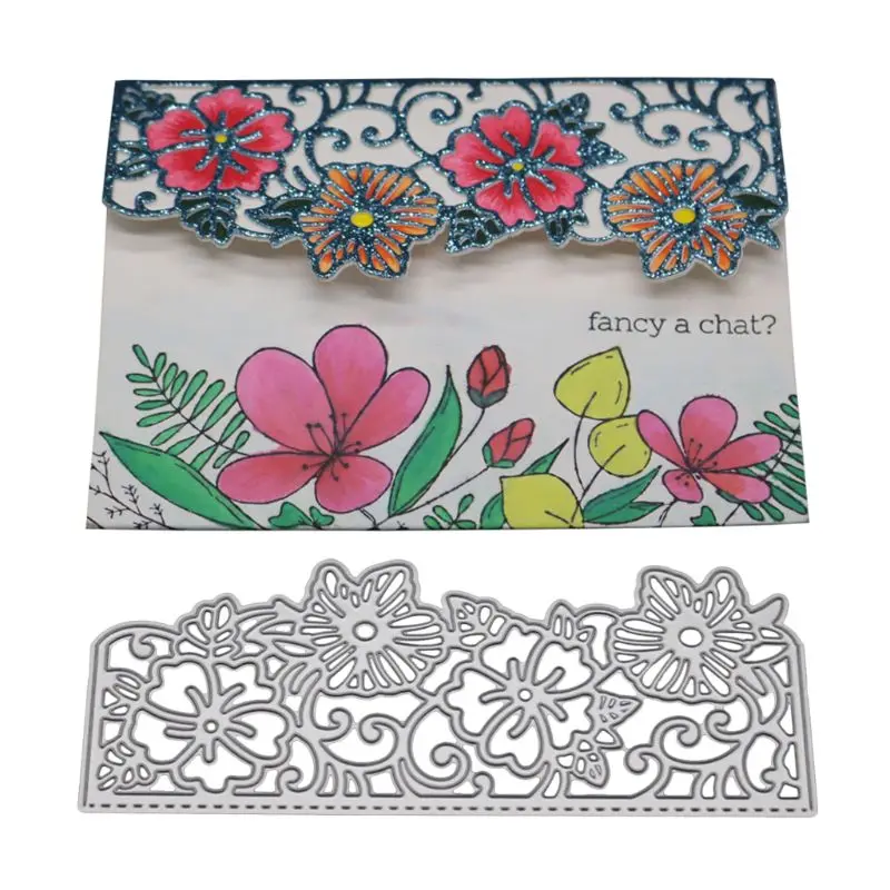 

Flower Frame Metal Cutting Dies Stencil DIY Scrapbooking Album Stamp Paper Card Embossing Craft Decor