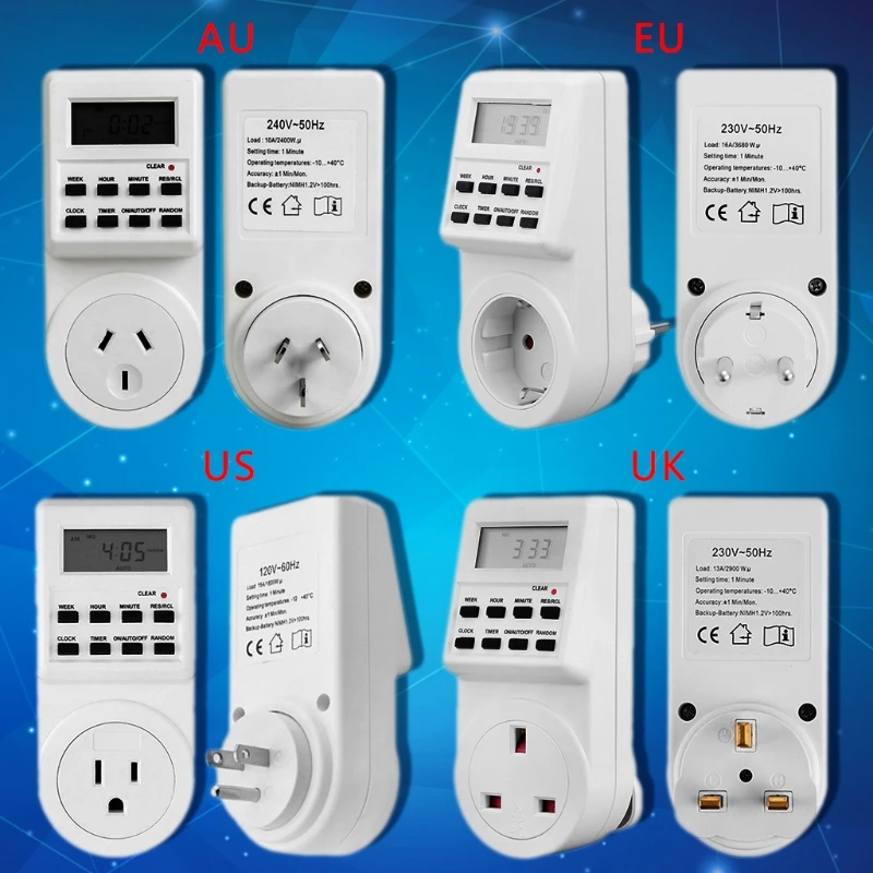 

High quality 2018 New Plug-in Timer Switch Socket Digital LCD Display Smart Electrical Programmable