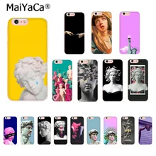 MaiYaCa Vintage Art David Statue illustration Transparent Phone Cover Case for Apple iPhone 8 7 6 6S Plus X 5 5S SE XS XR XSMAX