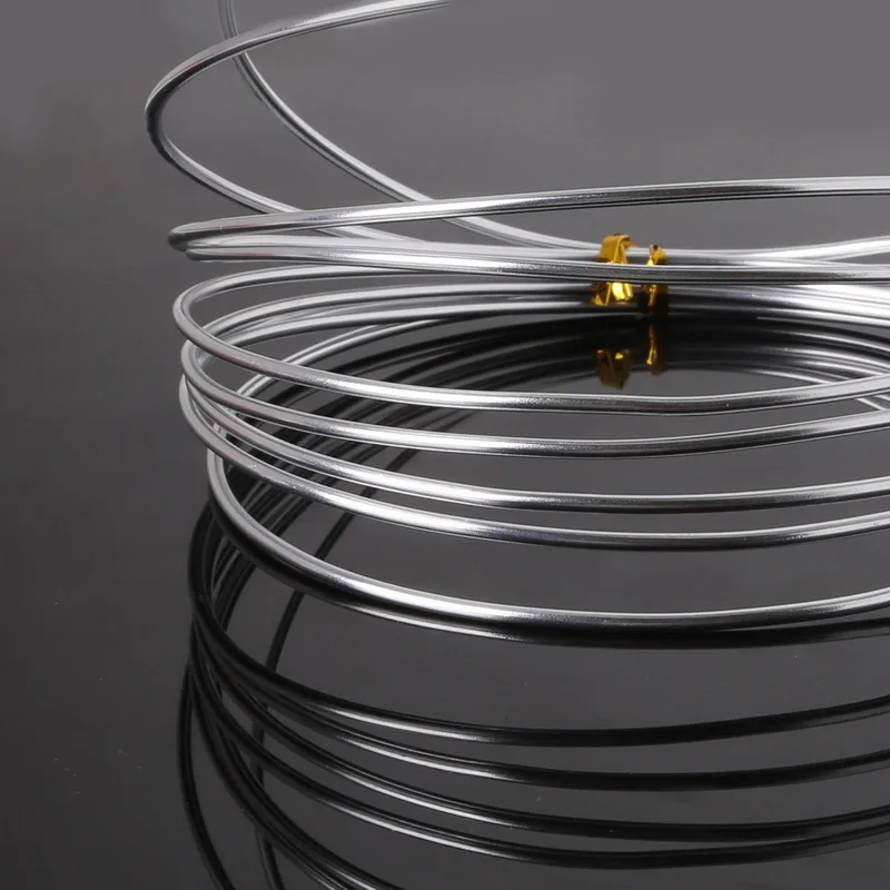 Алюминиевая катушка с родиевым покрытием 2 мм 5 метров|aluminium wire|metal wirealuminum wire coil |