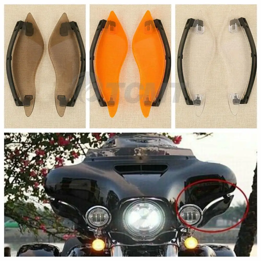 

Motorcycle Adjustable Windshield Air Deflector For Harley Touring Electra Street Tri Glide Ultra Limited 14-18 17 Clear/Smoke