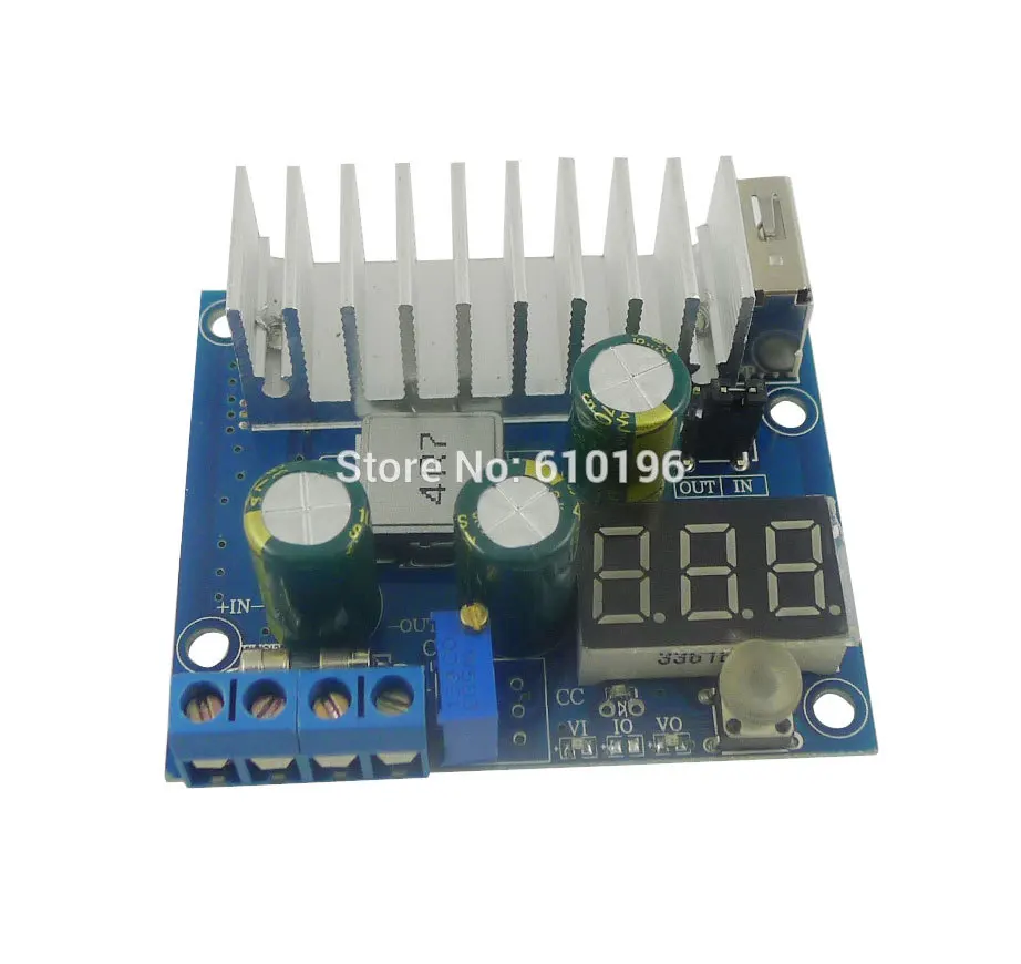 

DC-DC 3-35V to 3-35V Mobile Power Solar Regulator Boost Module With Digital Voltmeter ammeter USB